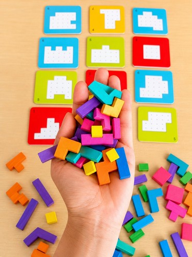 Puzzle éducatif montessori - puzzle, en