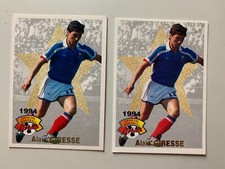 LOT 2 CARTES FOOTBALL PANINI - 1994 - EQUIPE DE FRANCE - ALAIN GIRESSE