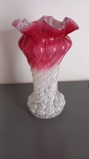 vase en pâte de verre torsadé  Legras