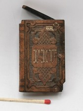 Pyrogène Boite d'allumettes Ancienne Forme de Livre gutta-percha G.K.C Hannover