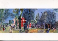 CARTE POSTALE ART TABLEAU /  ILLUSTRATEUR / RAOUL DUFY LE PADDOCK A DEAUVILLE