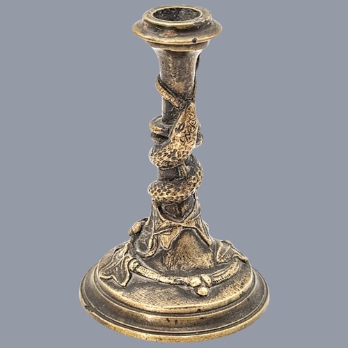 Ancien petit bougeoir bronze - bougeoir,