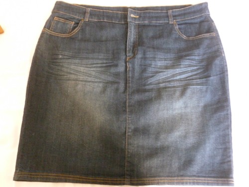Jupe jeans marque - kiabi, bleu