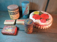 ANCIENNE BOITE PUBLICITAIRE fer rustine levure rap vieux commerce french antique