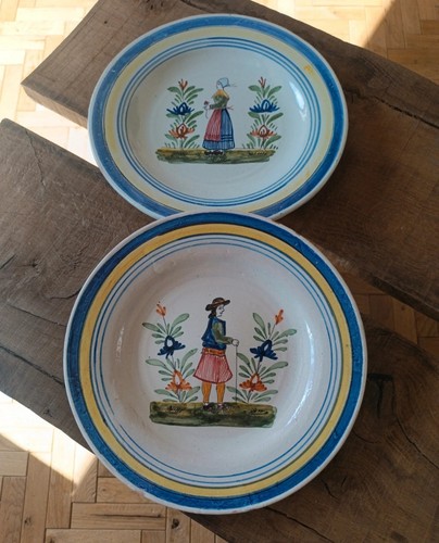 Assiettes bretonne céramique - assiettes,