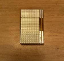 briquet à gaz Dupont Gatsby Silver Barley Line 2 Bon état de fonctionnement