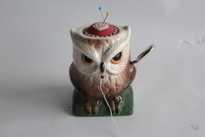 Pique aiguilles céramique Devidoir fil Hibou Couture (67704)