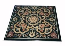 36 " Noir Marbre Café Nappe