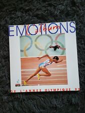 LIVRE EMOTIONS L'ALBUM DE L'ANNÉE OLYMPIQUE 92 SPORT ATHLÉTISME JO