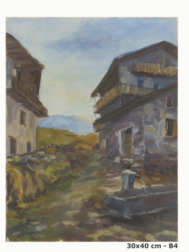 Tableau huile vue un - huile,