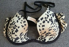 NEUF - SOUTIEN GORGE PUSH UP - MOTIF LEOPARD - Taille 80B (lingerie femme)