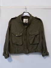 Veste courte verte femme Bershka taille S