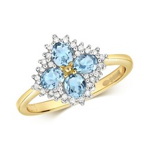 Bague Femme Fleur Or Jaune 9