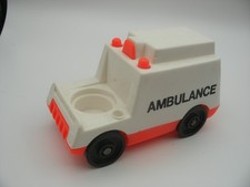 Vintage fisher price little Family play people voiture car Ambulance