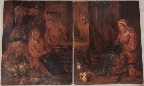 Peintures flamandes xviie - peintures,