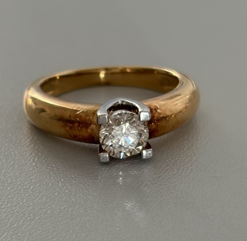 7349 bague jonc jaune et - 7349, or