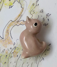 FEVE ancienne CANARD porcelaine rose Hr 2,8 cm  MAIFRUICO NICE