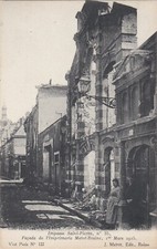 G284 REIMS - FACADE IMPRIMERIE MATOT BRAINE IMPASSE ST PIERRE EN 1915 - WW1