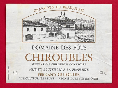 Etiquette beaujolais - etiquette,