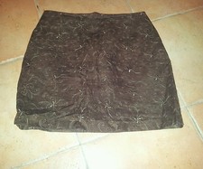 jupe PROMOD en daim marron taille 36