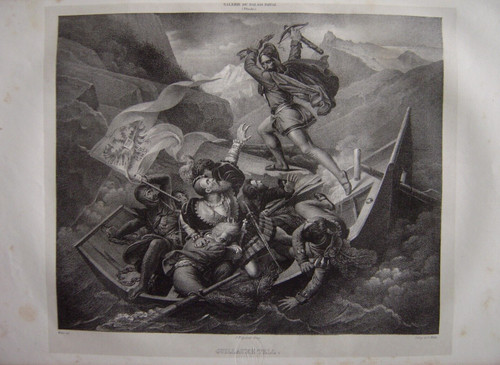 Très grande lithographie - , de