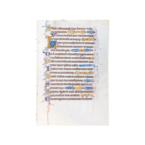 Enluminure feuillet - -,