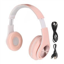 Casque Bluetooth Réduction du bruit Casque sans fil pliable Lumière colorée