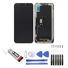 VITRE TACTILE + ECRAN LCD iPhone X XR XS 11 12 13 14 15 Pro Max Mini + OUTILS