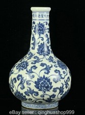 8" Ming XuanDe bleu blanc