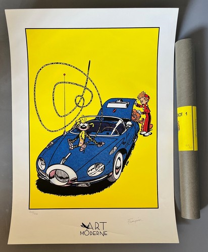 Franquin serigraphie spirou - franquin,