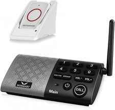 Interphone Sans Fil Audio Bidirectionnel Bouton Appel Soignant Pager Personne Ag