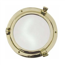 Miroir en forme de hublot en laiton diamètre 20 cm Alciumpeche