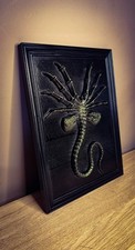 🛸 Plaque murale Alien Facehugger - Relief 3D 👽