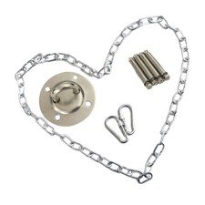  1 ensemble d'accessoires de chaise suspendue en métal balançoire chaîne boucle