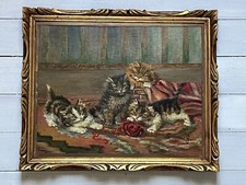 Chat Cat debut xxeme huile Sur