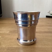 Timbale  De Baptême En Métal Argenté