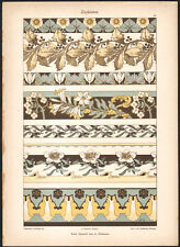 1900 Lithographie Décoration