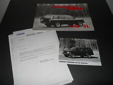 NISSAN 4x4 Terrano V6 dossier de presse media press kit édition 1990 - Français