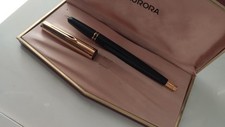 Vintage Stylo Plume Or Aurora 98 Magic Reserve 14K Solid Gold Nib Fountain Pen 