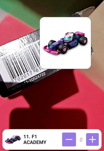 Boîte mini academy lego - mini, f1
