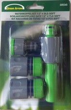 Ensemble 4 Raccords 1/2" Tuyau de Jardin Connecteur Arrosage Universel