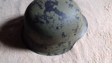 COQUE DE CASQUE ALLEMAND 1942 PEINTURE ORIGINE GERMAN HELMET WW2 39/45 HELM