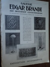 EDGAR BRANDT ferronnerie d'art 61 + TERROT publicité papier ILLUSTRATION 1927