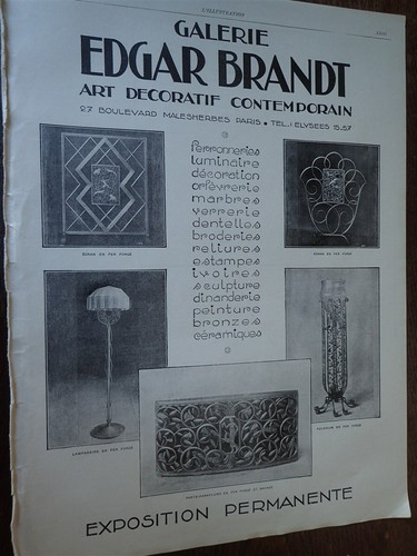 Edgar brandt ferronnerie art - brandt, d'art