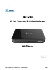 Delta NovoPRO User Manual Operating Manual FREE SHIPPING
