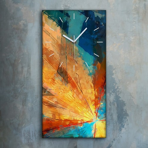 Horloge murale sur toile 30x60