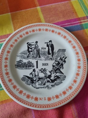 Assiette mignardises gien - mignardises,