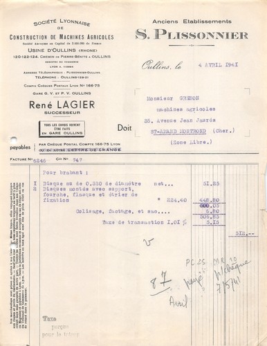 1941 societe lyonnaise - 1941,
