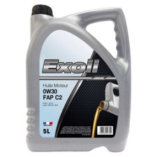 Huile moteur 0w30 FAP C2, 5 litres - Exoil
