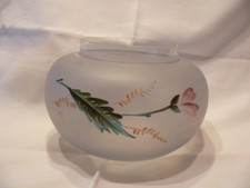 vase en verre boule émaillé